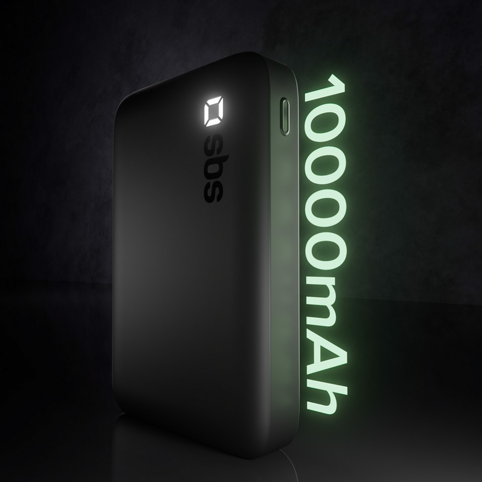 SBS TEBBCT10000LDK batteria portatile Polimeri di litio (LiPo) 10000 mAh Nero