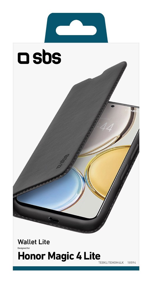 SBS TEBKLITEHOM4LK custodia per cellulare 17,3 cm (6.81") Custodia a borsellino Nero