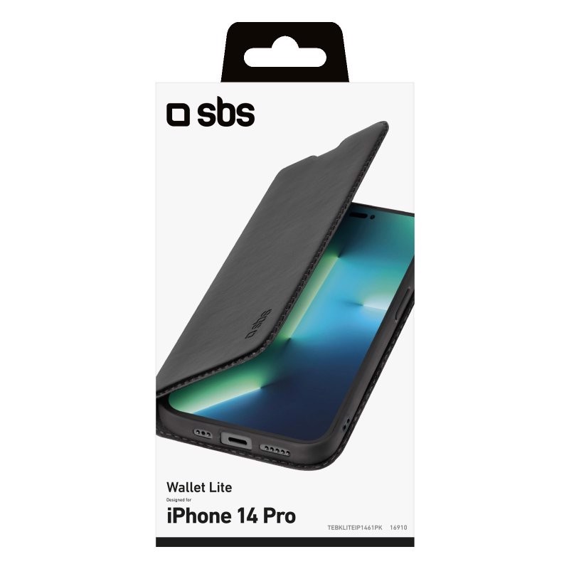 SBS TEBKLITEIP1461PK custodia per cellulare 15,5 cm (6.1") Custodia a borsellino Nero
