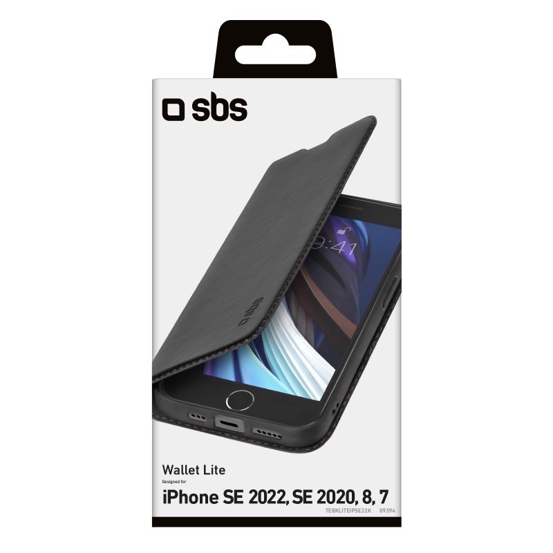 SBS TEBKLITEIPSE22K custodia per cellulare 11,9 cm (4.7") Custodia a borsellino Nero