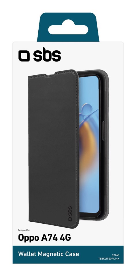 SBS TEBKLITEOPA74K custodia per cellulare 16,3 cm (6.43") Custodia a borsellino Nero