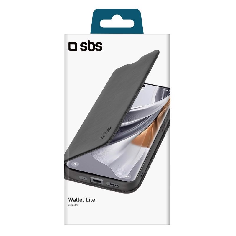 SBS TEBKLITEOPR10K custodia per cellulare 17 cm (6.7") Custodia flip a libro Nero