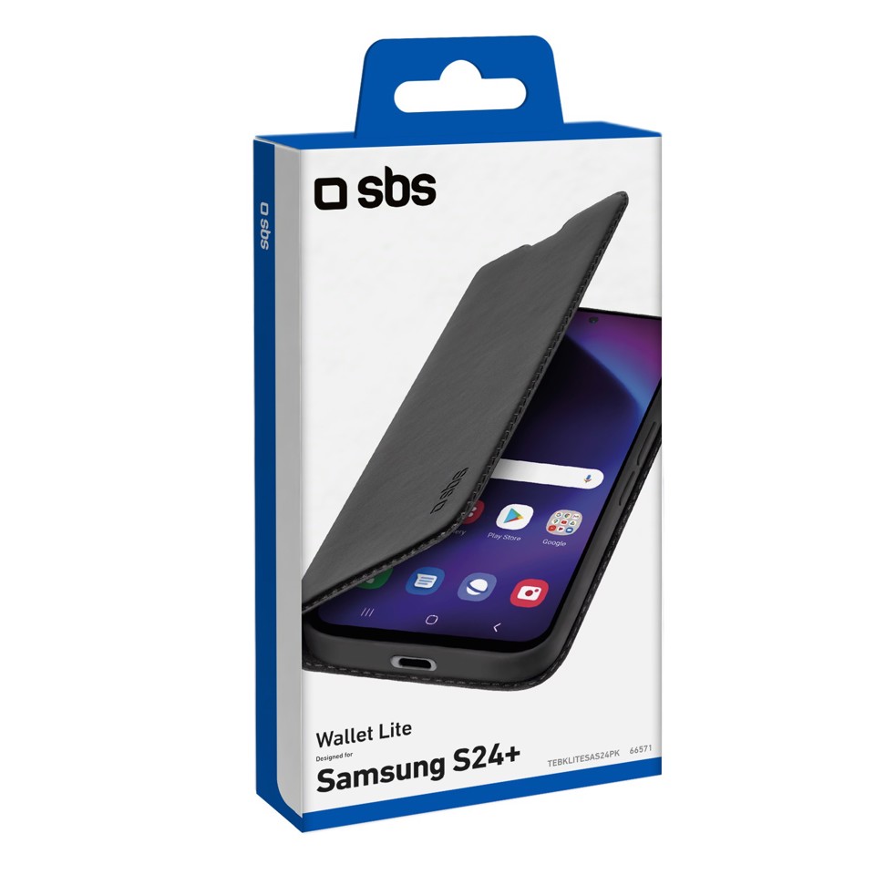 SBS TEBKLITESAS24PK Cover wallet samsung s24+ Nero