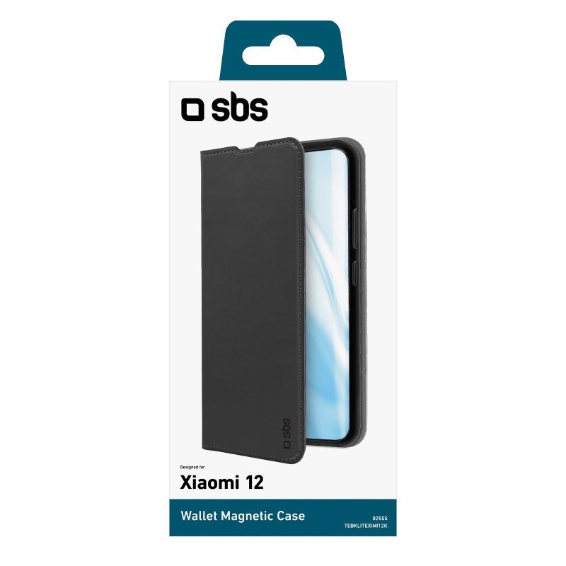 SBS TEBKLITEXIMI12K custodia per cellulare 15,9 cm (6.28") Custodia a borsellino Nero