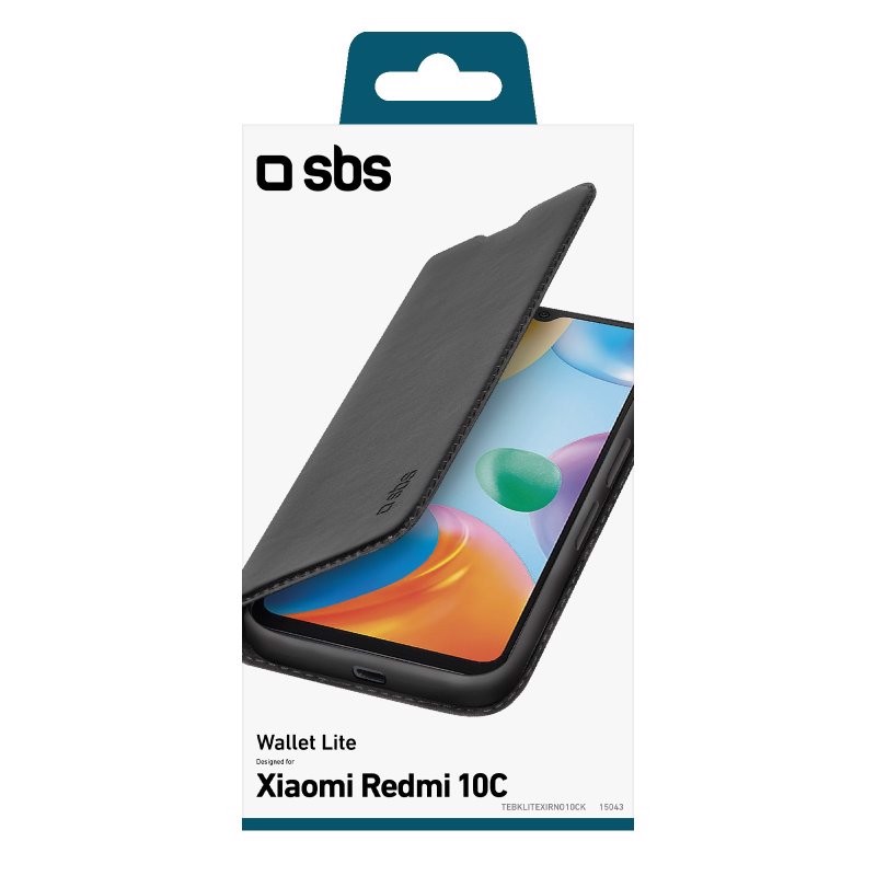 SBS TEBKLITEXIRNO10CK custodia per cellulare 17 cm (6.7") Custodia a libro Nero