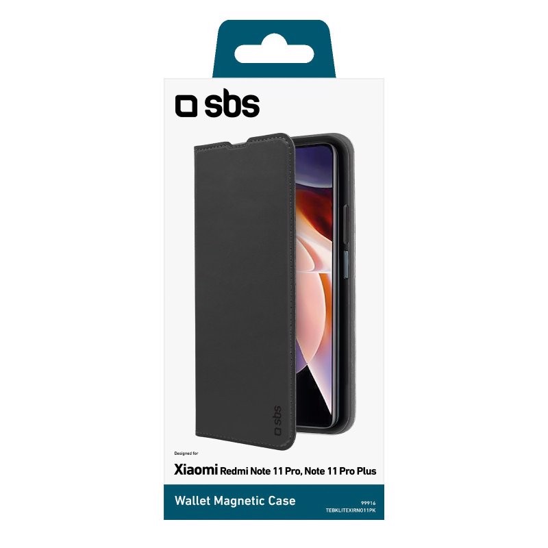 SBS TEBKLITEXIRNO11PK custodia per cellulare 16,9 cm (6.67") Custodia a borsellino Nero