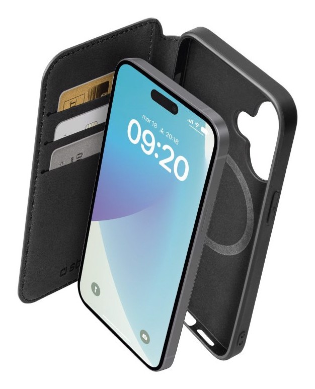 SBS TEBKMAGSFIP1667K Cover wallet iphone 16 plus Nero