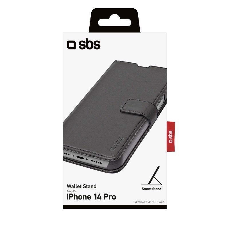 SBS TEBKWALIP1461PK custodia per cellulare 15,5 cm (6.1") Custodia a borsellino Nero