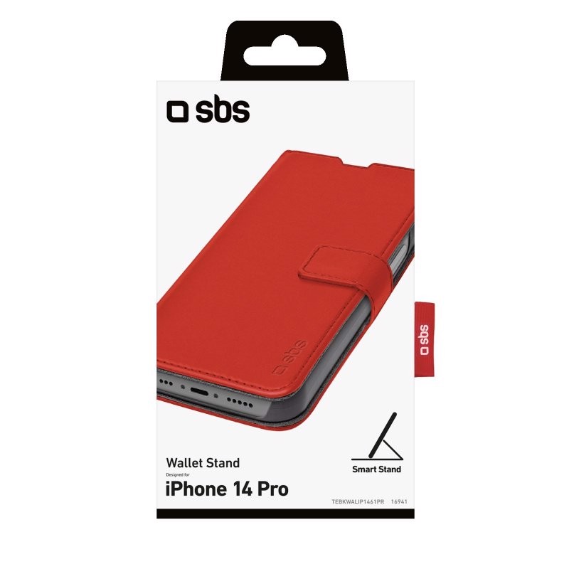 SBS TEBKWALIP1461PR custodia per cellulare 15,5 cm (6.1") Custodia a cintura Rosso