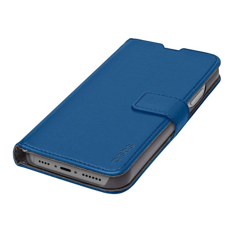 SBS TEBKWALIP1467PB custodia per cellulare 17 cm (6.7") Custodia a borsellino Blu