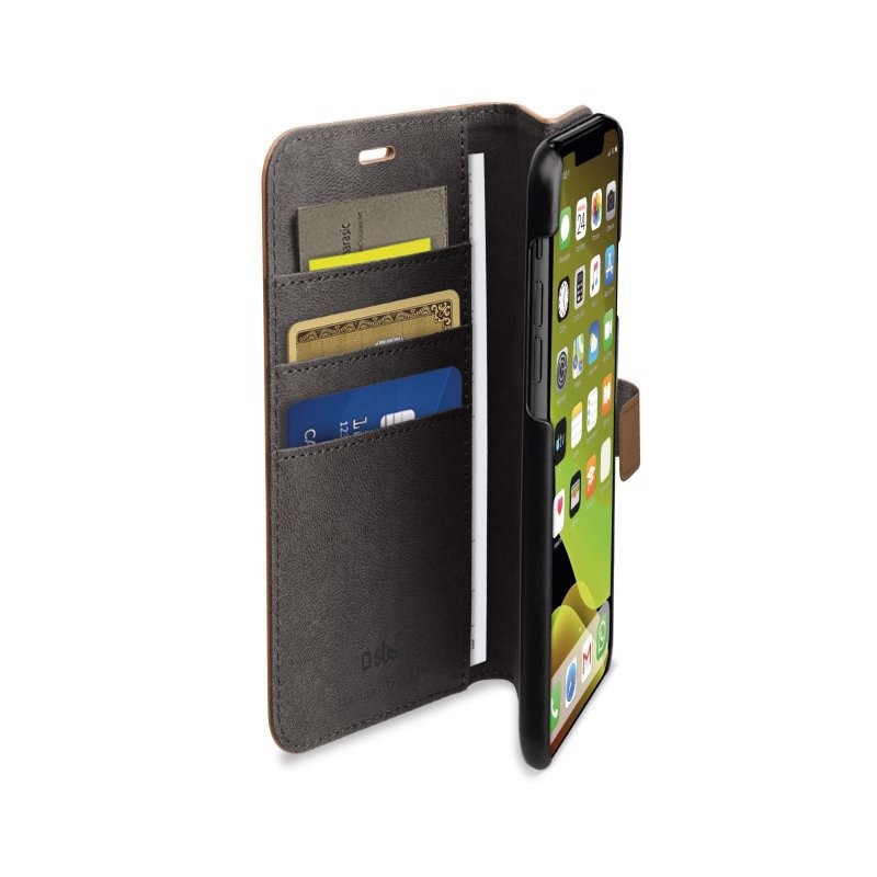 SBS TEBKWALIP5819BR custodia per cellulare 14,7 cm (5.8") Custodia a libro Marrone