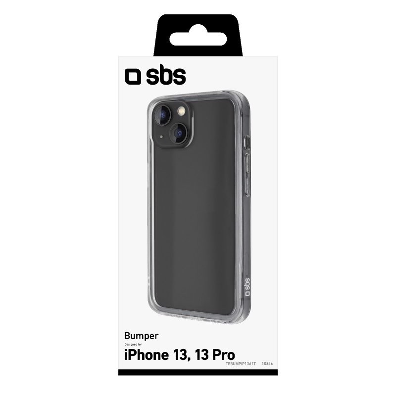 SBS TEBUMPIP1361T custodia per cellulare 15,5 cm (6.1") Custodia con bordo Trasparente