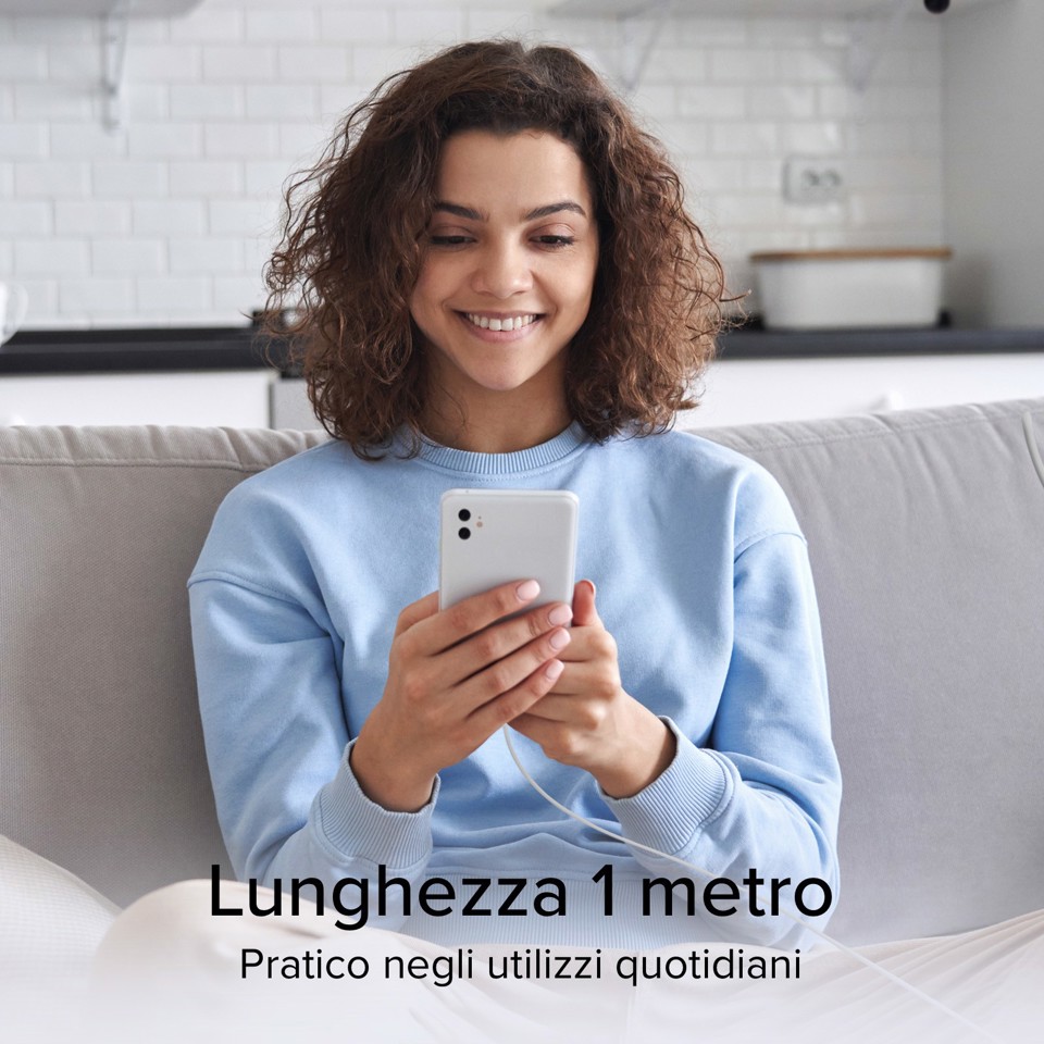 SBS TECABLETCC10W cavo USB USB 2.0 1 m USB C Bianco