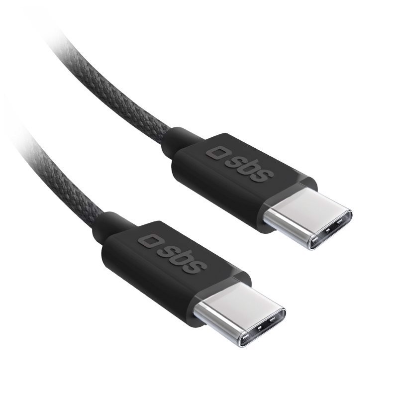 SBS TECABLETISSUETCCB cavo USB USB 2.0 1,5 m USB C 0,48 Gbit/s 60 W Nero