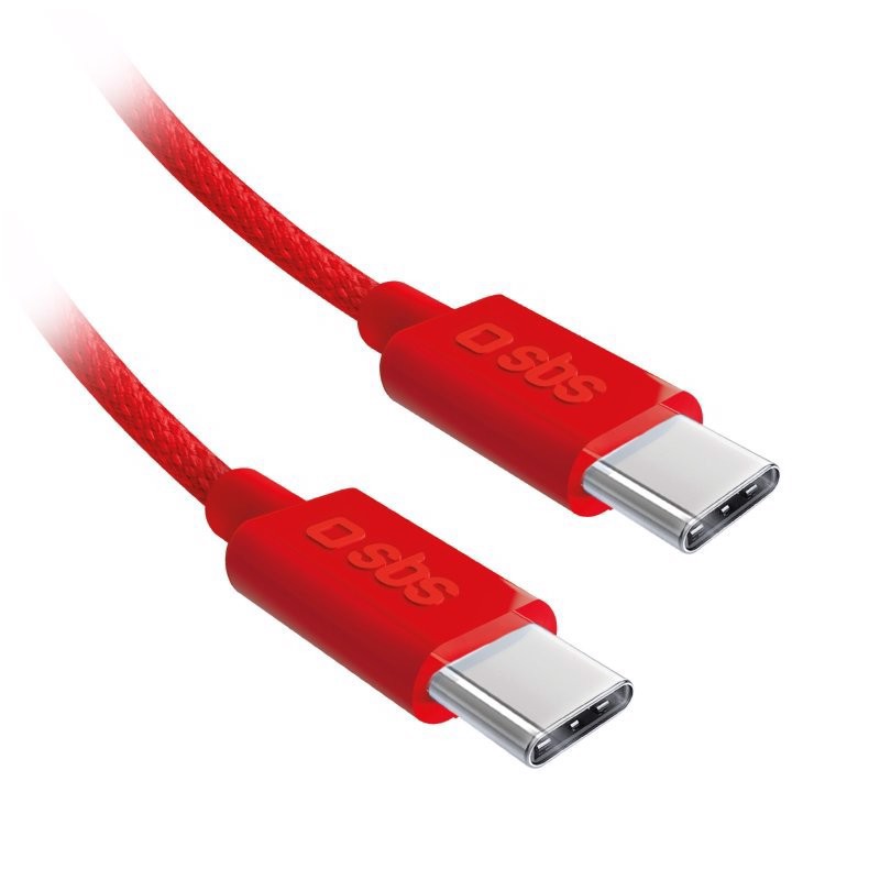 SBS TECABLETISSUETCCB cavo USB USB 2.0 1,5 m USB C 0,48 Gbit/s 60 W Rosso