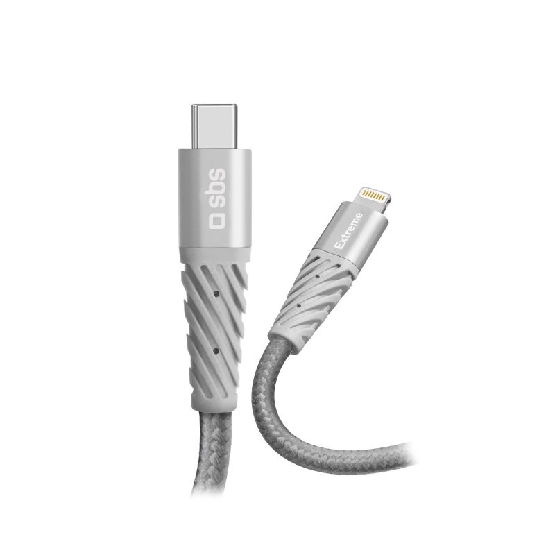 SBS TECABLEUNRELTCK cavo Lightning 1,5 m Grigio