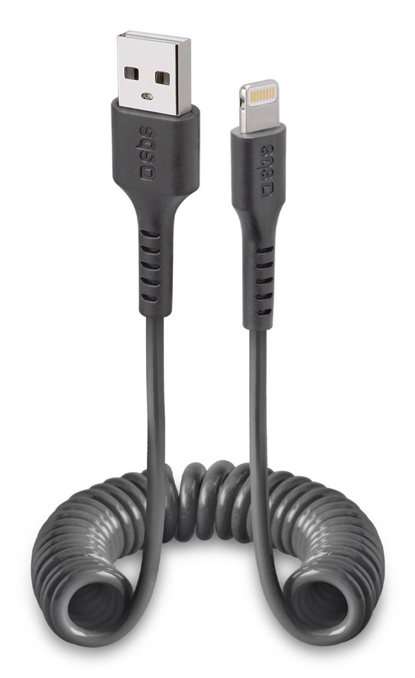 SBS TECABLEUSBIP5S1K cavo Lightning 1 m Nero