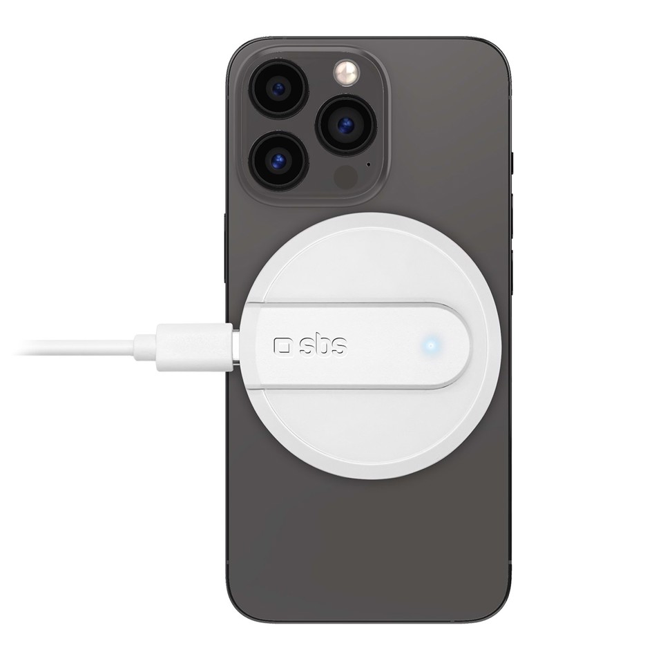 SBS TECHGMAGW Caricabatterie per dispositivi mobili Bianco Interno