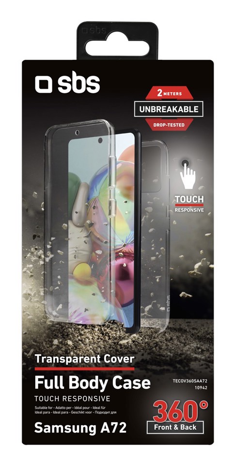 SBS TECOV360SAA72 custodia per cellulare 17 cm (6.7") Cover Trasparente