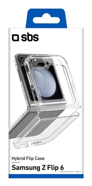 SBS TECOVSAZFLIP6T Custodia flip a libro Trasparente samsung z