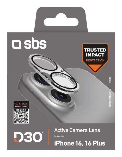 SBS TED3OCAMGLIP16 Protezione per obiettivo della fotocamera iphone 16 1 pz