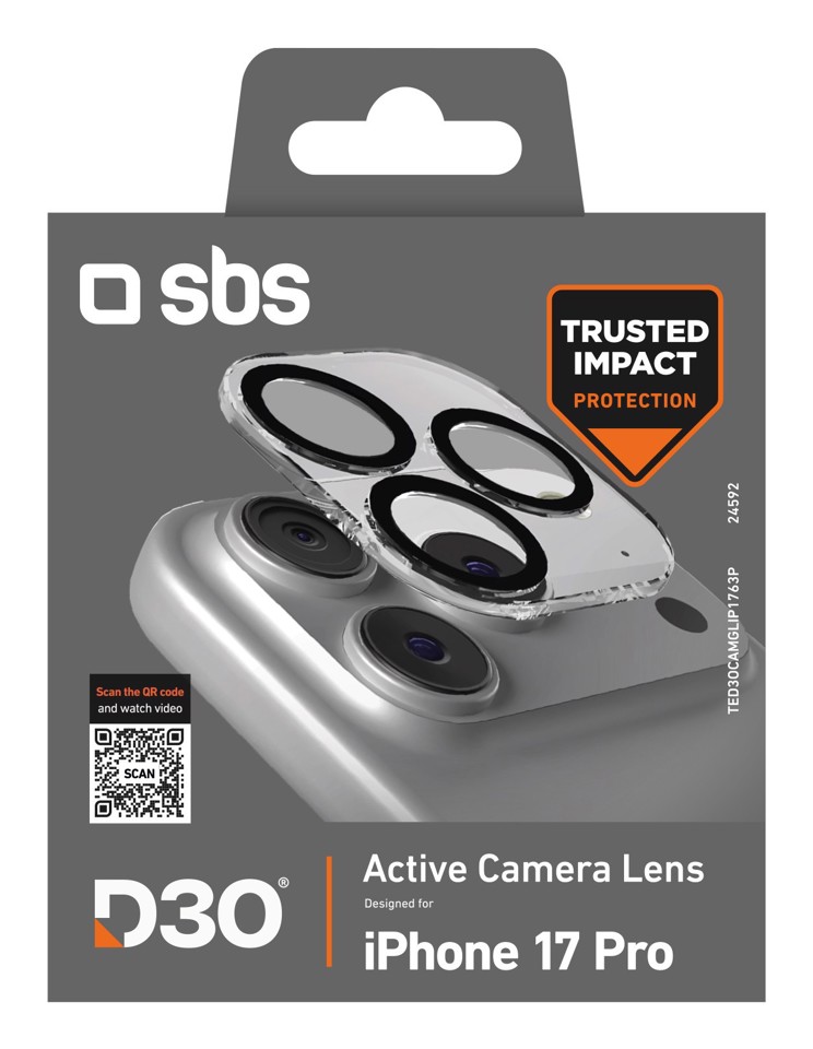 SBS TED3OCAMGLIP1763P Protezione per obiettivo della fotocamera iphone 17 pro 1 pz