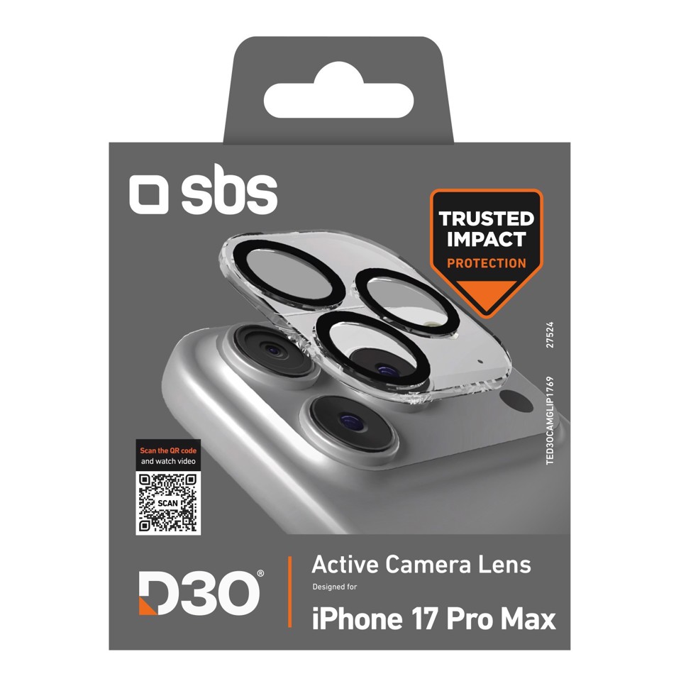 SBS TED3OCAMGLIP1769 Protezione per obiettivo della fotocamera Apple iphone 17 pro 1 pz