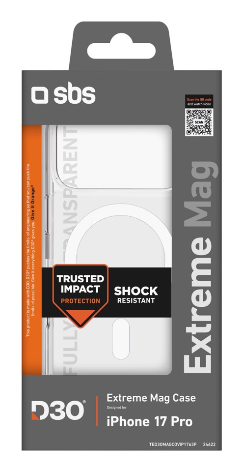 SBS TED3OMAGCIP1763P Cover Trasparente iphone 17 pro