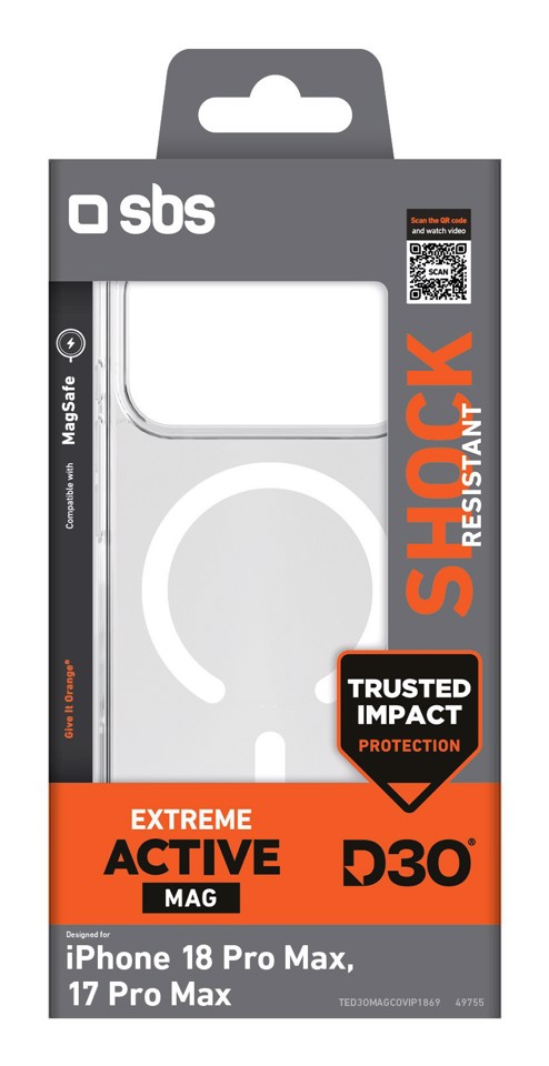 SBS TED3OMAGCOVIP1869 custodia per cellulare 17,5 cm (6.9") Cover Trasparente