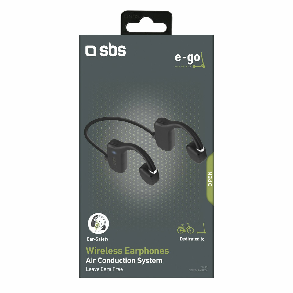 SBS TEEREARAIRBTK cuffia e auricolare Auricolare, Passanuca Micro-USB Bluetooth Nero