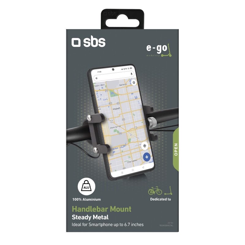 SBS TEERIDEMETAL supporto per personal communication Supporto passivo Telefono cellulare/smartphone Nero