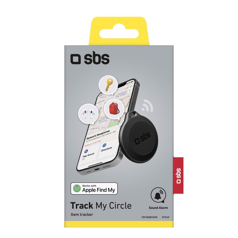 SBS TEFINDBTAPK localizzatore e cercatore GPS Universale Nero