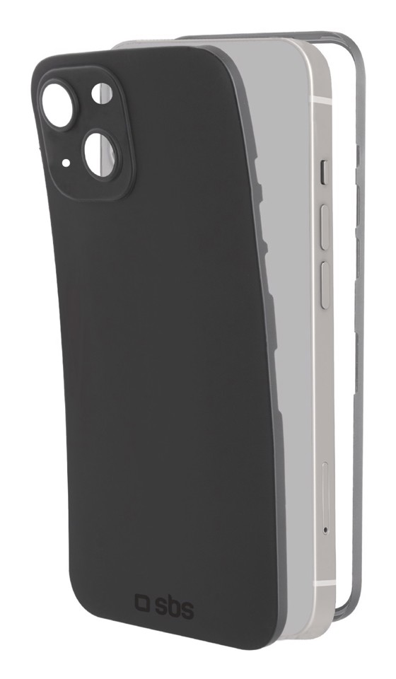 SBS TEGL360IP1354K custodia per cellulare 13,7 cm (5.4") Cover Nero, Trasparente