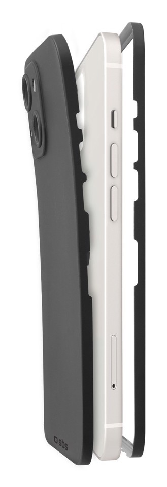 SBS TEGL360IP1361K custodia per cellulare 15,5 cm (6.1") Cover Nero, Trasparente