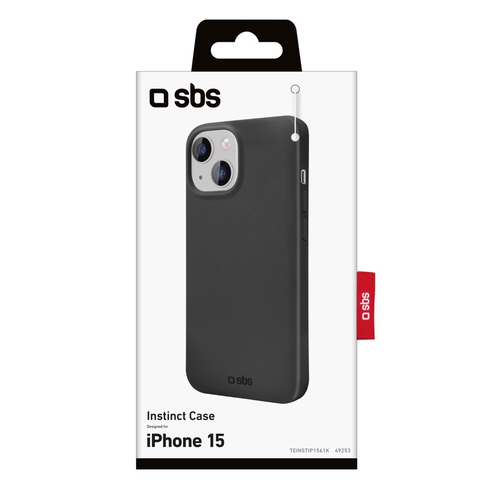 SBS TEINSTIP1561K custodia per cellulare 15,5 cm (6.1") Cover Nero