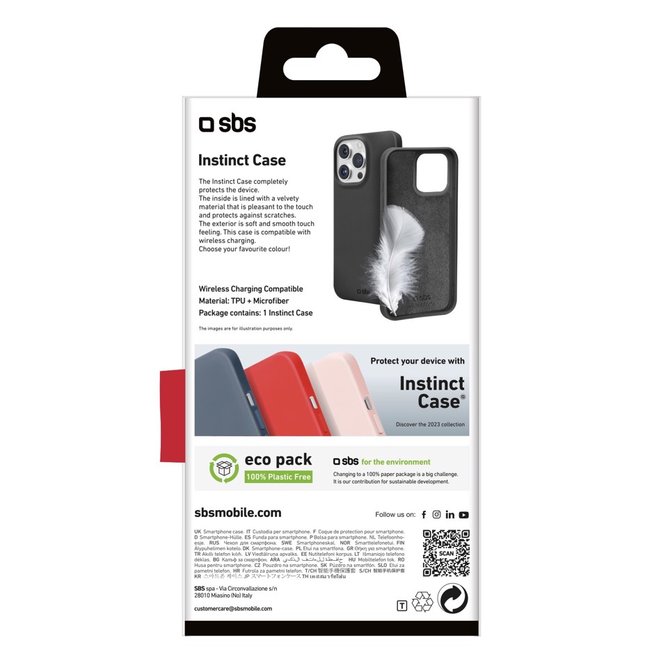SBS TEINSTIP1561PK custodia per cellulare 15,5 cm (6.1") Cover Nero