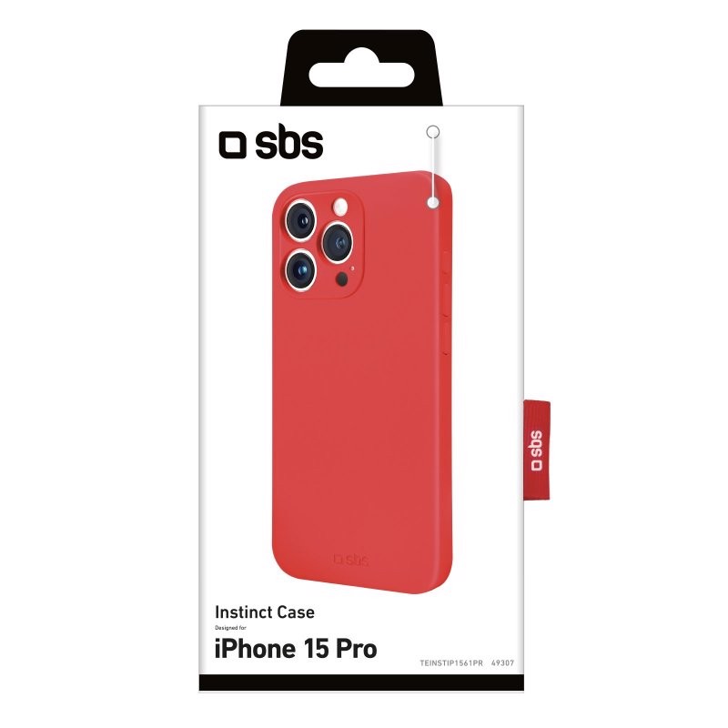 SBS TEINSTIP1561PR custodia per cellulare 15,5 cm (6.1") Cover Rosso