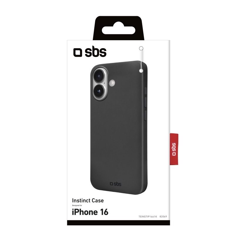SBS TEINSTIP1661K Cover Nero iphone 16