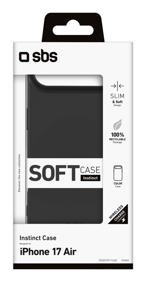 SBS TEINSTIP1766K custodia per cellulare 16,8 cm (6.6") Cover Nero