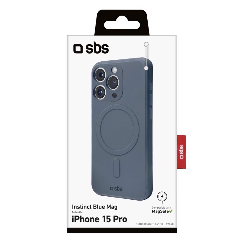 SBS TEINSTMAGIP1561PB Cover Blu  compat. magsafe iphone 15 pro
