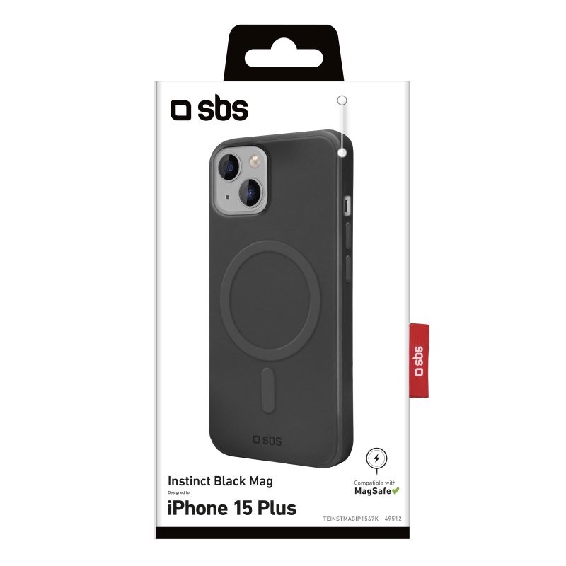 SBS TEINSTMAGIP1567K Cover Nero comp.magsafe iphone 15 plus