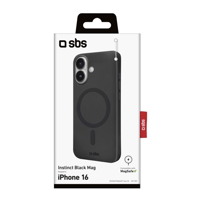 SBS TEINSTMAGIP1661K Cover Nero iphone 16 magsafe
