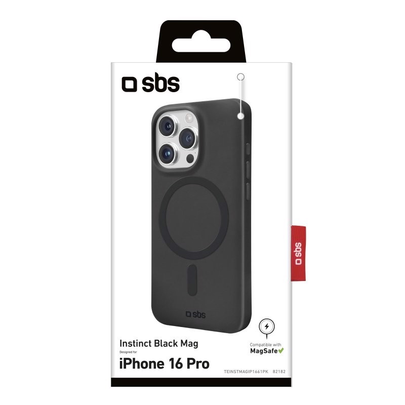 SBS TEINSTMAGIP1661PK Cover Nero iphone 16 pro