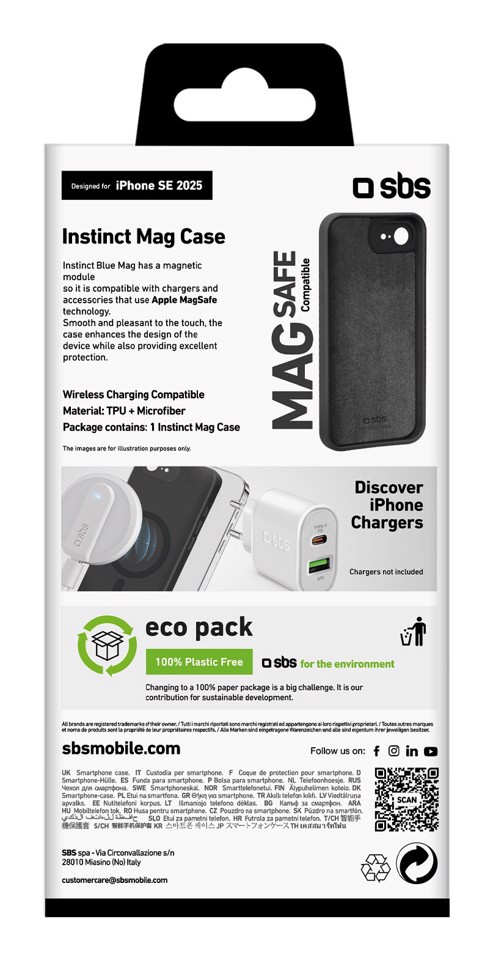SBS TEINSTMAGIPSE25K custodia per cellulare 15,5 cm (6.1") Cover Nero