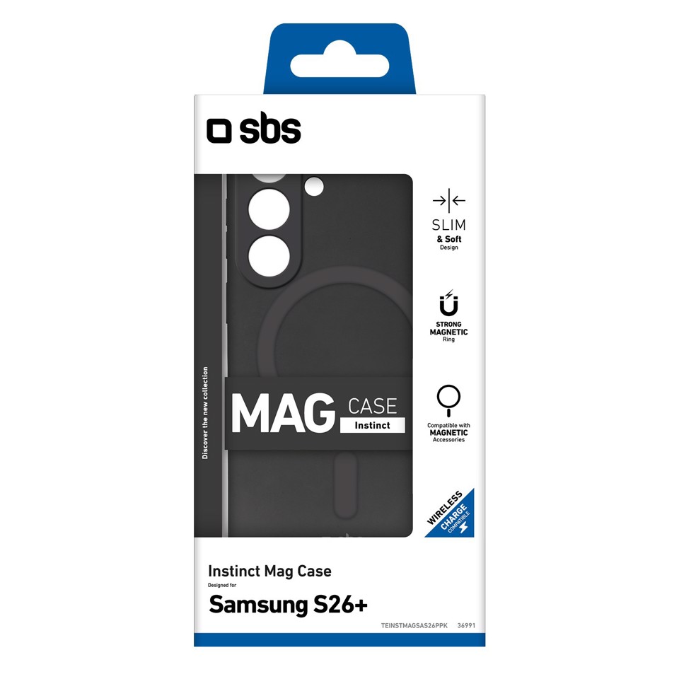 SBS TEINSTMAGSAS26PP custodia per cellulare 17 cm (6.7") Cover Nero