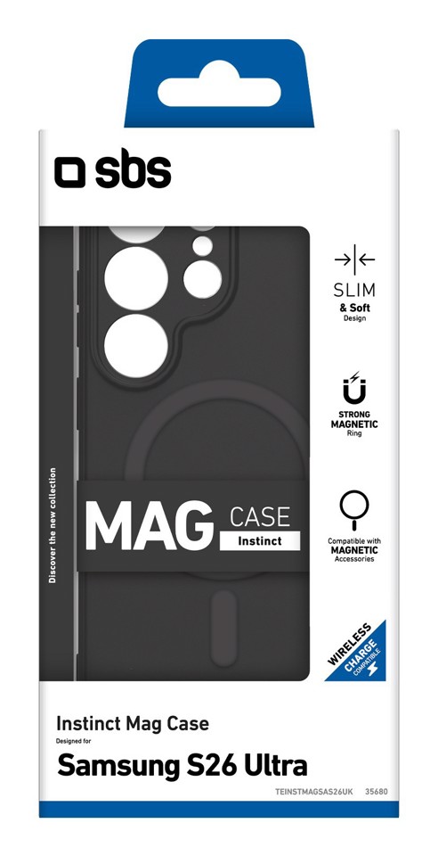 SBS TEINSTMAGSAS26UK custodia per cellulare 17,5 cm (6.9") Cover Nero