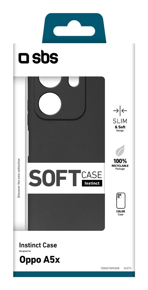 SBS TEINSTOPA5XK custodia per cellulare 16,9 cm (6.67") Cover Nero