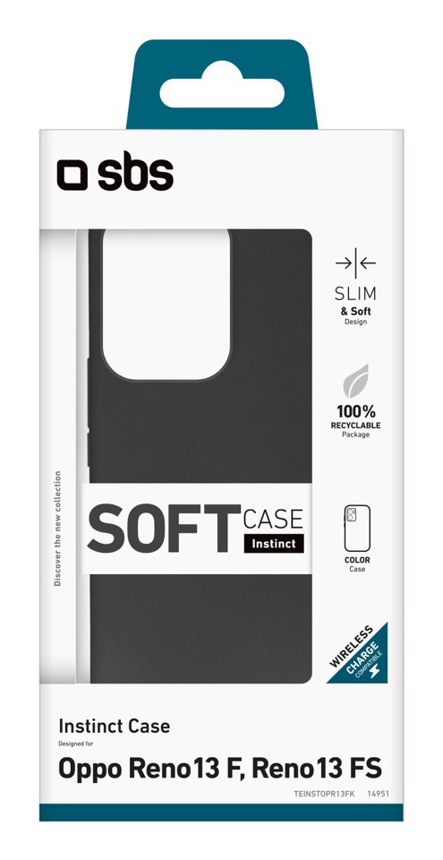 SBS TEINSTOPR13FK custodia per cellulare 16,9 cm (6.67") Cover Nero
