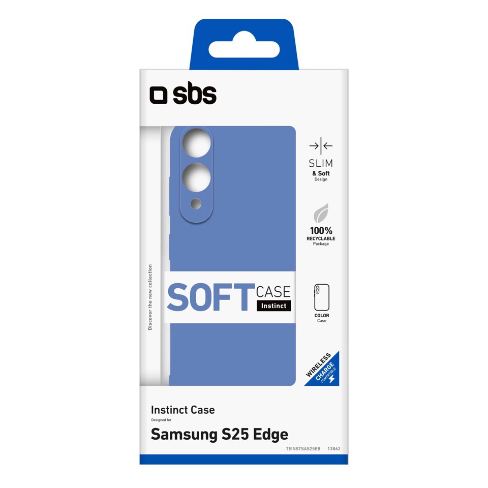 SBS TEINSTSAS25EB custodia per cellulare 16,9 cm (6.66") Cover Blu