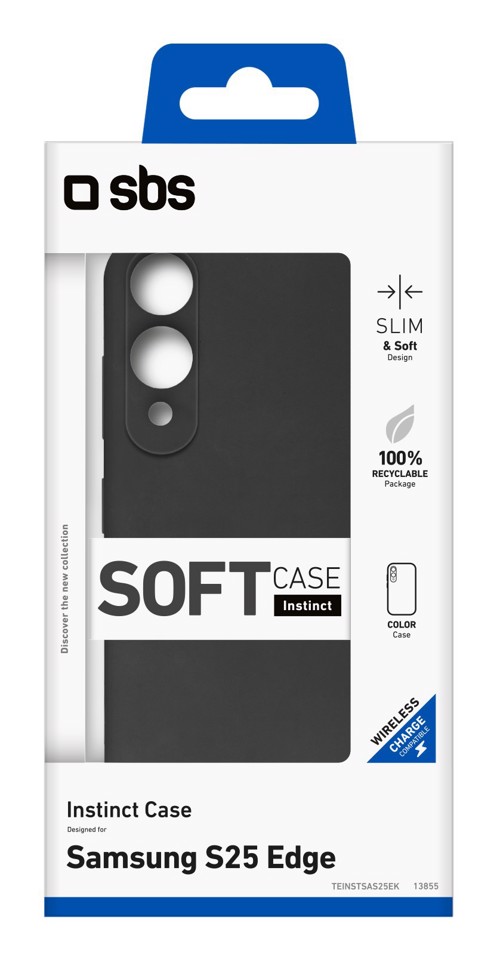 SBS TEINSTSAS25EK custodia per cellulare 16,9 cm (6.66") Cover Nero
